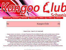 Tablet Screenshot of kangooclub.ch